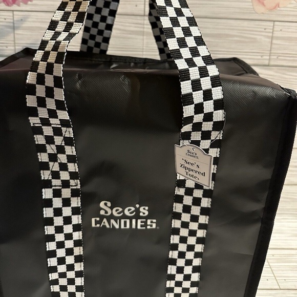 See's Candies Zippered Cooler Tote Bag - Picture 1 of 7